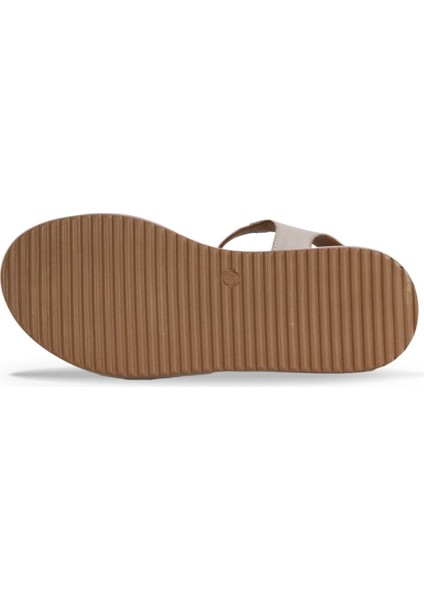 Gri Deri Kadın Dolgu Topuklu Sandalet 01WY5700 01WY5700 indirimleri