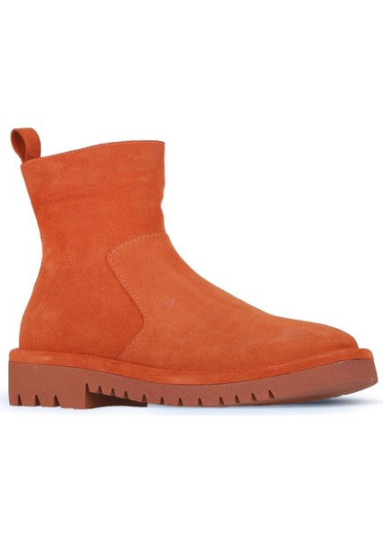 Kiremit Süet Kadın Düz Bot 01WZ6700 01WZ6700 fiyatları