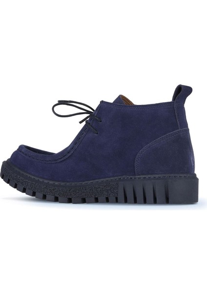 Lacivert Süet Kadın Düz Bot 01WZ5206 01WZ5206 fırsatları