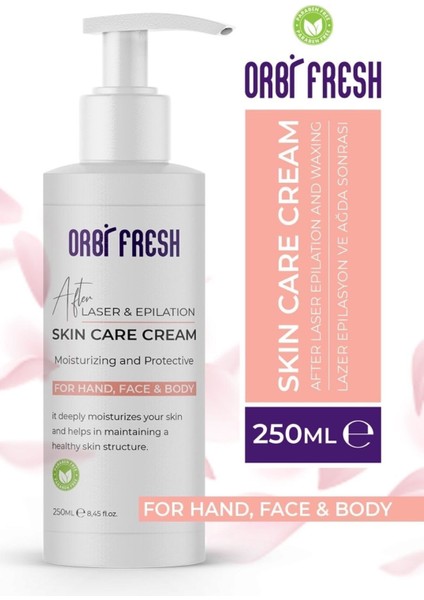 Lazer ve Ağda Sonrası Rahatlatıcı, Leke Önleyici Bakım Kremi 250 ml