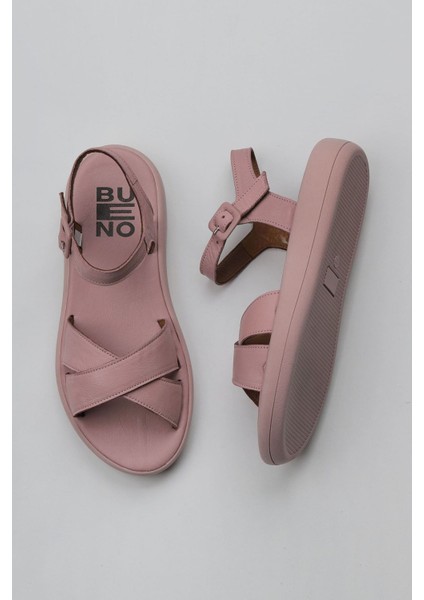 Gül Kurusu Deri Kadın Düz Sandalet 01WY2301 01WY2301