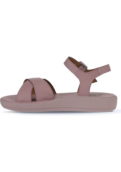 Gül Kurusu Deri Kadın Düz Sandalet 01WY2301 01WY2301 fırsatları