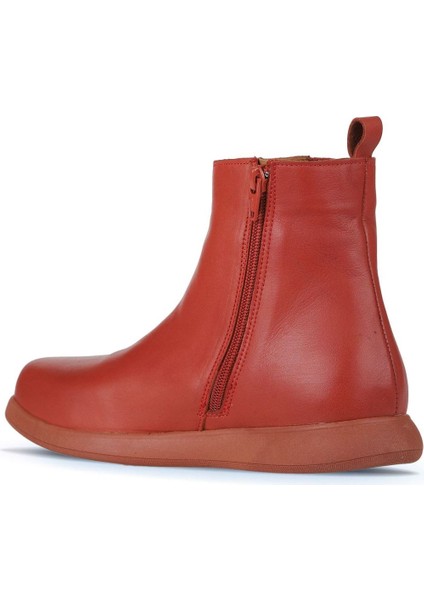 Kiremit Deri Kadın Düz Bot 01WZ4204 01WZ4204 fırsatları