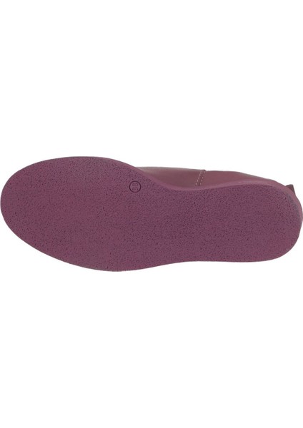 Mor Deri Kadın Dolgu Topuklu Bot 01WZ8302 01WZ8302 indirimleri