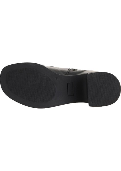 Siyah Deri Kadın Topuklu Bot 01WZ7001 01WZ7001 indirimleri