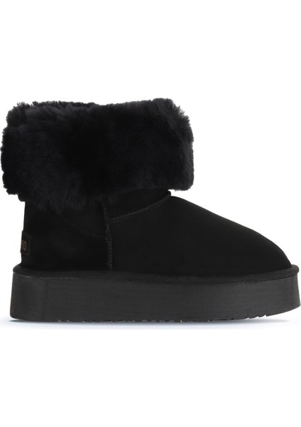 Siyah Süet Kadın Dolgu Topuklu Bot 05AG2024054 05AG2024054