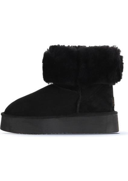 Siyah Süet Kadın Dolgu Topuklu Bot 05AG2024054 05AG2024054 modelleri