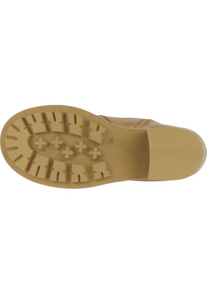 Sarı Deri Kadın Topuklu Bot 01WZ7904 01WZ7904 indirimleri