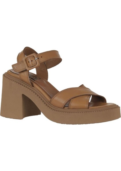 Taba Deri Kadın Topuklu Sandalet 01WY12704 01WY12704 modelleri