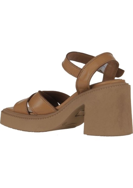 Taba Deri Kadın Topuklu Sandalet 01WY12704 01WY12704 indirimleri