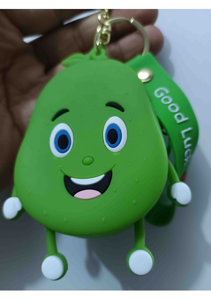 Silikon Armut Cüzdan Anahtarlık Arkası Popitli