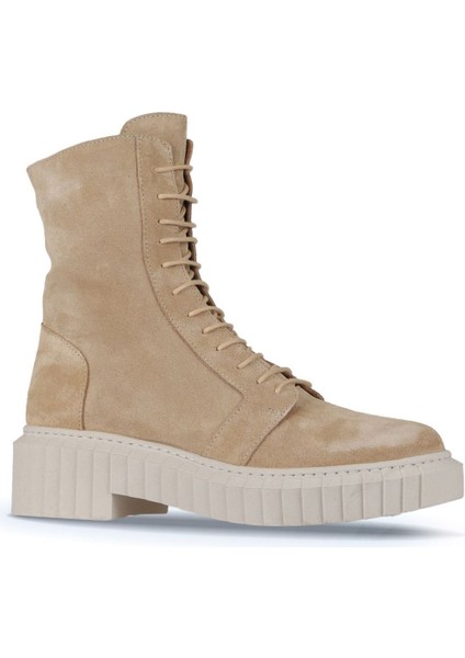 Taba Açık Süet Kadın Düz Bot 01WZ6307 01WZ6307 fiyatları