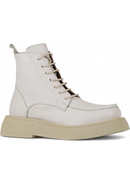 Bej Deri Kadın Dolgu Topuklu Bot 01WZ6405 01WZ6405 fiyatları