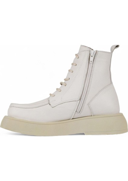 Bej Deri Kadın Dolgu Topuklu Bot 01WZ6405 01WZ6405 modelleri