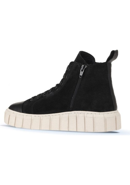 Siyah Süet Kadın Düz Bot 01WZ4101 01WZ4101 fırsatları