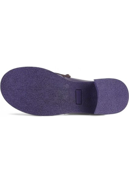 Lila Deri Kadın Topuklu Ayakkabı 01WZ7103 01WZ7103 indirimleri