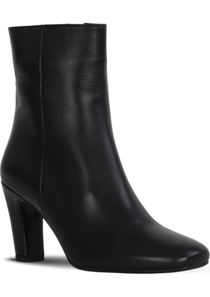 Siyah Deri Kadın Topuklu Bot 39WB2998 39WB2998 fiyatları