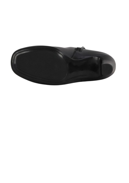 Siyah Deri Kadın Topuklu Bot 39WB2998 39WB2998 indirimleri