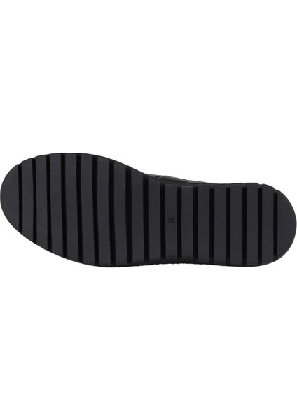 Siyah Deri Kadın Düz Bot 01WZ5202 01WZ5202 indirimleri