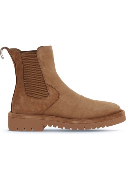 Taba Açık Süet Kadın Düz Bot 01WZ6702 01WZ6702