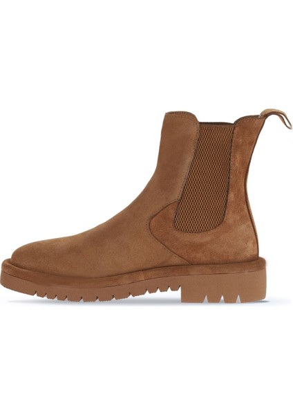 Taba Açık Süet Kadın Düz Bot 01WZ6702 01WZ6702 modelleri