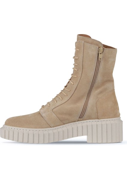 Taba Açık Süet Kadın Düz Bot 01WZ6307 01WZ6307 modelleri