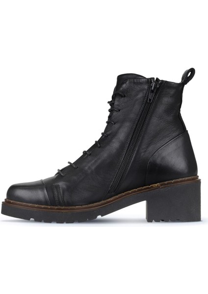 Siyah Deri Kadın Topuklu Bot 01WZ4400 01WZ4400 modelleri