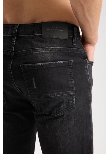 Erkek Slim Fit Esnek Kumaş, %98 Pamuklu Dar Kalıp Jean fiyatları
