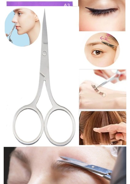 Taşınabilir Düz Uçlu Bıyık ve Kaş Düzeltme Makası, Pratik ve Kullanışlı indirimleri