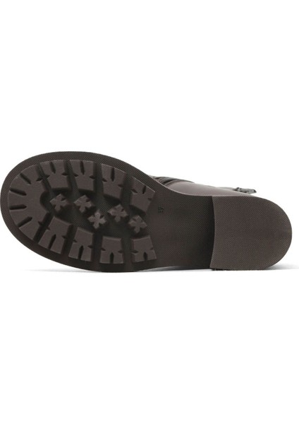 Kahverengi Deri Kadın Topuklu Bot 01WZ7905 01WZ7905 indirimleri