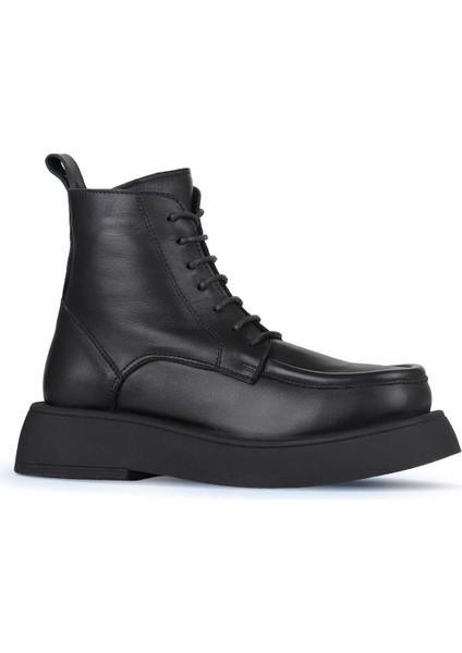 Siyah Deri Kadın Dolgu Topuklu Bot 01WZ6405 01WZ6405 fiyatları