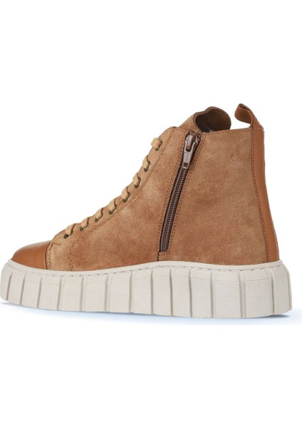 Taba Açık Süet Kadın Düz Bot 01WZ4101 01WZ4101 fırsatları