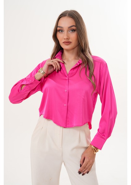 Pembe Saten Gömlek fırsatları