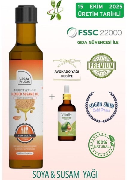 Yemeklik Susam & Soya Bitkisel Yağ Karışımı 250 ml