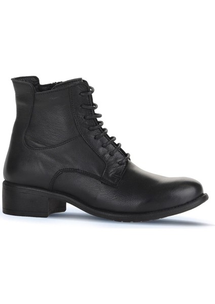 Siyah Deri Kadın Topuklu Bot 01WZ7405 01WZ7405 fiyatları