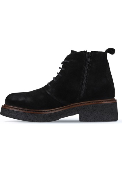 Siyah Süet Kadın Topuklu Bot 01WZ4304 01WZ4304 modelleri