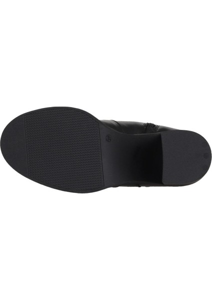 Siyah Deri Kadın Topuklu Bot 01WZ3203 01WZ3203 indirimleri