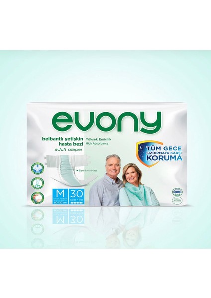 Yetişkin Hasta Bezi Medium - Large 30'lu & Hasta Altı Örtüsü 30'lu fiyatları