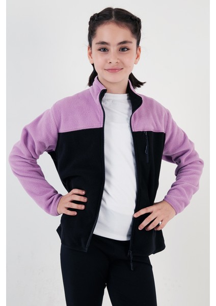 Yumuşak Dokulu Fermuarlı Renk Bloklu Dik Yaka Cepli 2'li Paket Hırka Polar Çocuk POLAR 5905001S2 fiyatları