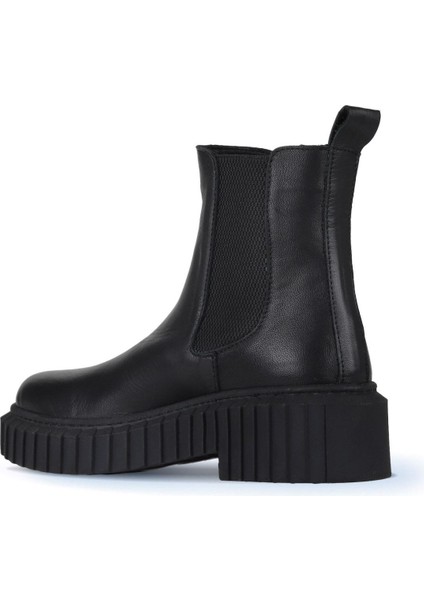 Siyah Deri Kadın Topuklu Bot 01WZ6306 01WZ6306 fırsatları