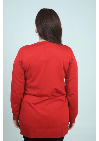 Kadın Tek Taraf Saç Örgülü Büyük Beden Likralı Tunik Bluz fırsatları