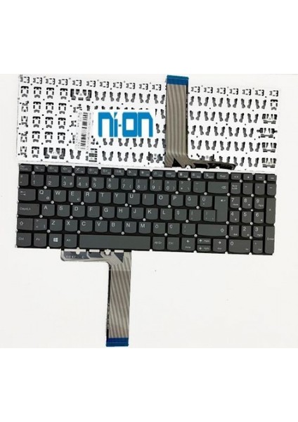 Nion Lenovo Ideapad 3-17ITL6 82H9 Uyumlu Notebook Klavye Gri Tr