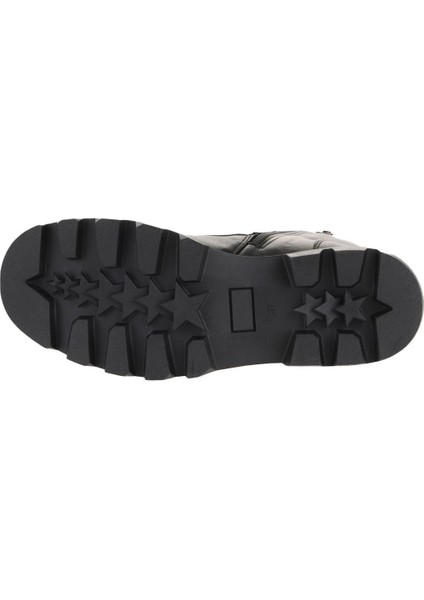 Siyah Deri Kadın Düz Bot 01WZ6503 01WZ6503 indirimleri