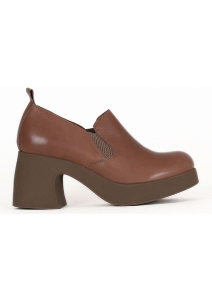 Vizon Koyu Deri Kadın Topuklu Ayakkabı 01WZ7004 01WZ7004