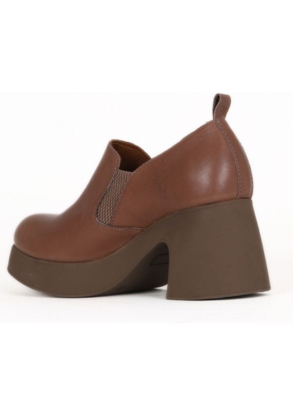 Vizon Koyu Deri Kadın Topuklu Ayakkabı 01WZ7004 01WZ7004 fırsatları