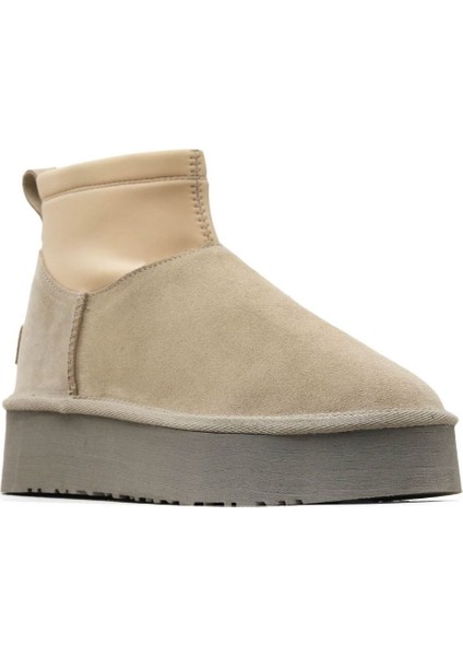 Bej Süet Kadın Dolgu Topuklu Bot 05AG2114054 05AG2114054 fiyatları