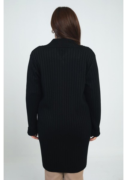 Kadın Saç Örgülü Cepli Büyük Beden Vatkalı Triko Hırka fırsatları