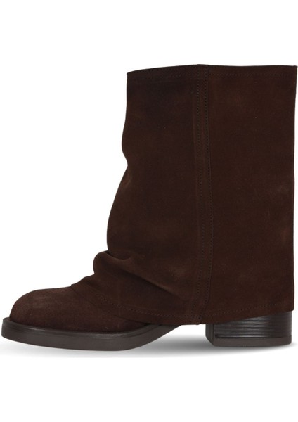 Kahverengi Süet Kadın Topuklu Bot 39WB1429 39WB1429 modelleri