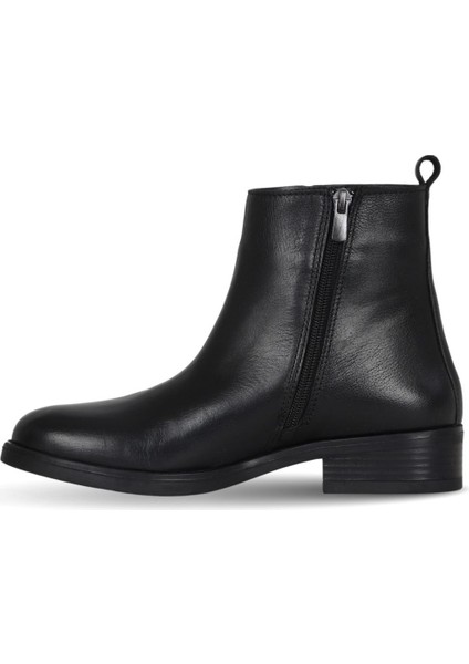 Siyah Shirinkle Deri Kadın Topuklu Bot 39WB6511 39WB6511 modelleri