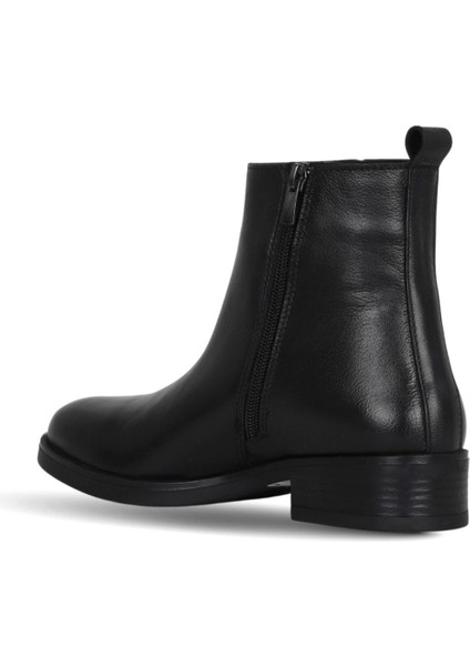 Siyah Shirinkle Deri Kadın Topuklu Bot 39WB6511 39WB6511 fırsatları